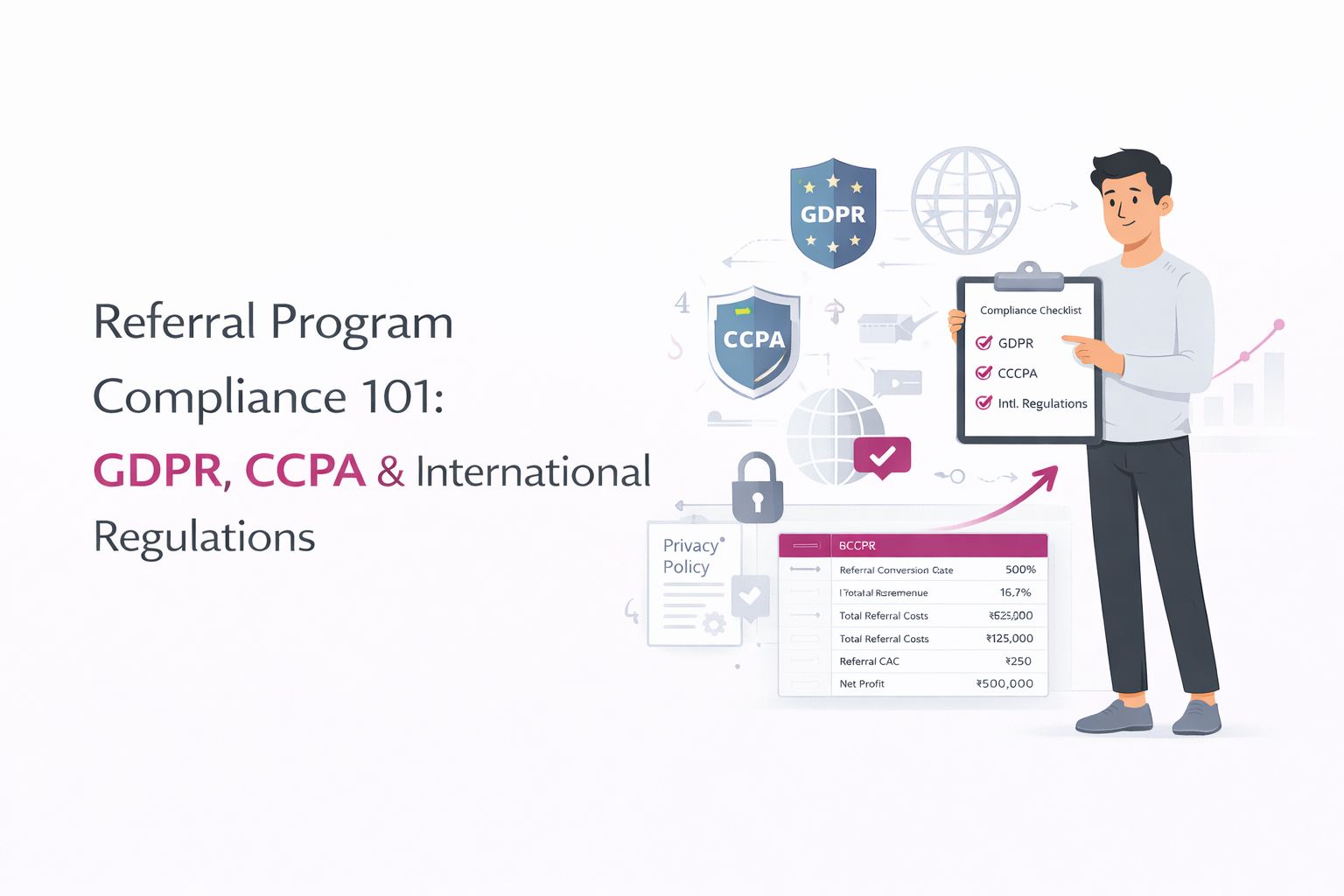 Referral Program Compliance 101: GDPR, CCPA & International Regulations